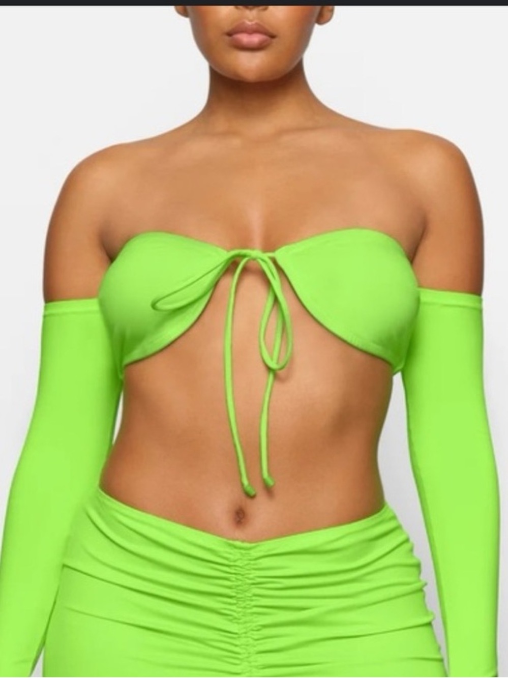 Skims Swim Long Sleeve Top- Neon Green